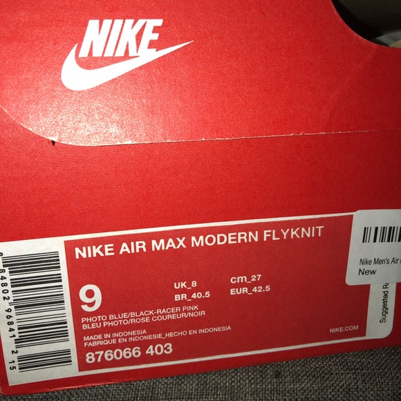 🔥Nike Air Max Modern Flyknit:MultiColor,,NWB🔥 - Picture 7 of 8